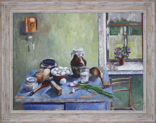 Коваленко Анатолий Иванович. Натюрморт на синем столе